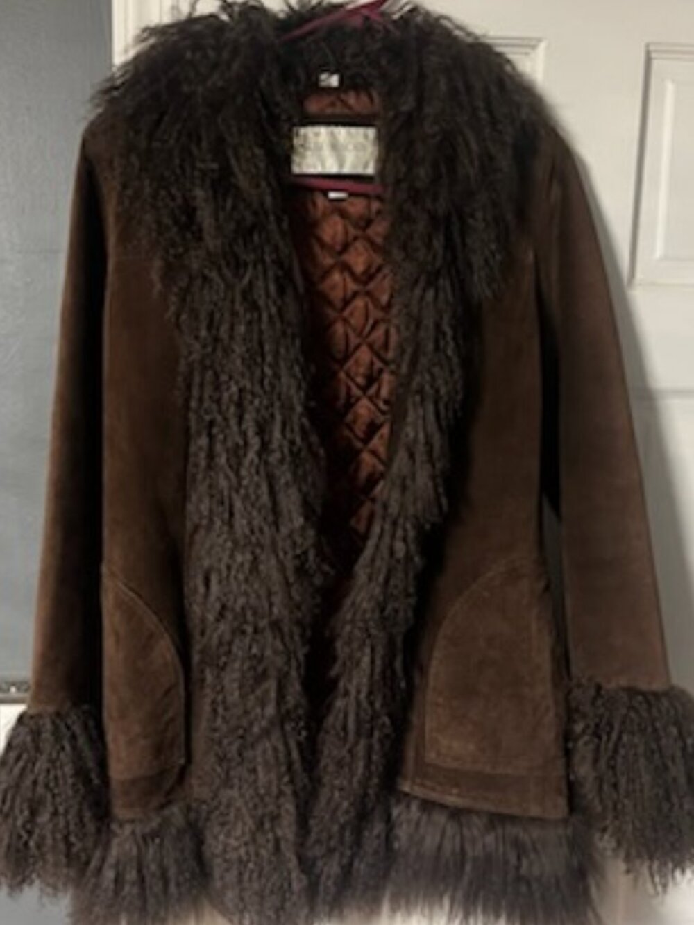 Hugo Buscati Vintage 90's Suade Shag Coat